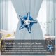 thumbnail image 3 of Alzapaños para cortinas, lazos magnéticos para cortinas, (Juego de 4) ganchos de sujeción para cortinas con perlas de estrella de mar, Clips para ventanas decorativas bohemias pequeñas, 3 of 5