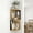 Brown-1, variant on Demi Bonn L-Shaped Corner Wall Mounted Floating Shelves, Light Wood & Black Metal Frame, Invisible Bracket Anti-Sag Solid Wood Shelving for Bathroom Kitchen Living Room