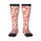 thumbnail image 1 of Fotbe Beige Flowers Calcetas Divertidas Estampadas para Hombre y Mujer, Calcetas de Algodón hasta la Rodilla para Caminar, Correr, Enfermería y Embarazo, 1 of 6
