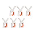 thumbnail image 3 of 6 clips de plástico para toallas , clips para sillas, soporte para toallas para sillas de piscina L L Blanco Naranja Gloria Clips para edredón, 3 of 9
