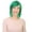 Dark Green, variant on HPO Adult Women's Bob Style Short Wig with Side Bangs | Pink Color Halloween Party Wig | Wefted Cap Design | Heat-Resistant Fiber Wig