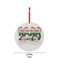 thumbnail image 4 of Fiudx Adorno de Madera, Decoración Navideña Personalizada, Diseño Personalizable, Recuerdo Familiar, Decoración para Árbol de Navidad, Arte Ambiental En Hierro, 7 X 7 Cm, Juego de 5, 4 of 7