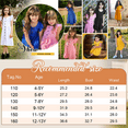thumbnail image 7 of Oudiya Girls Summer Sundress Flutter Sleeve A-Line Button Down Casual Midi Girls Dresses,Pink,13-14Y, 7 of 7
