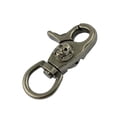 thumbnail image 4 of ziyahi 2pcs Antique Silver Skull Snap Swivel Trigger Hooks Clips for keychain, 4 of 6
