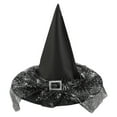 thumbnail image 2 of LYHaoo Toddler Kids Witch Hat, Lace Headdress Hat Halloween Witch Hats for Halloween Costume Party Dress Up, 2 of 2