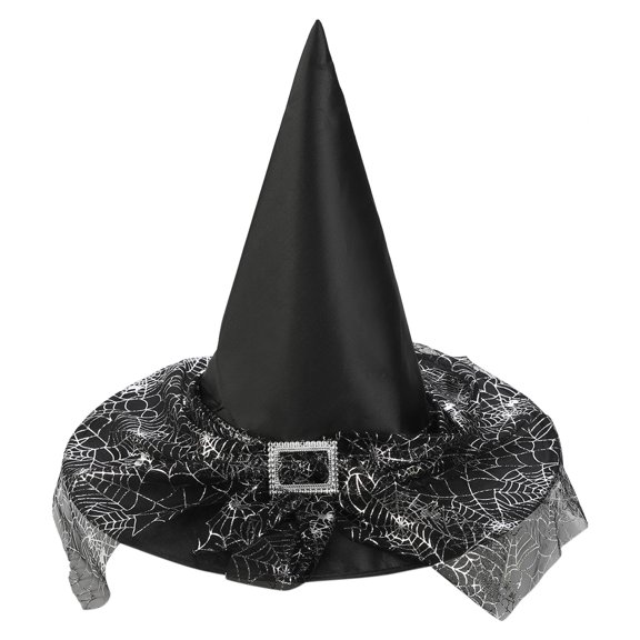Toddler Hat Girl Boy Halloween Black Witch Hat – Oxford Cloth Pointed Wizard Cap for Masquerade Party, Trendy Stuff Fashion Accessories for Role Play & Holiday Events