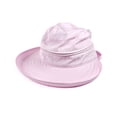 thumbnail image 3 of New Empty Top Travel Supply Fashion Visors Beach Hiking Foldable Cap Sun Hat Women Sunhat Bowknot Sunhat FUSHCIA, 3 of 7