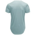 thumbnail image 3 of Diufon Mens Hipster T Shirt Summer Casual Short Sleeve Crewneck Tops Solid Color Muscle Gym Workout Tees, 3 of 3