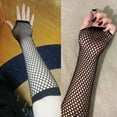 thumbnail image 2 of Women Fashion Neon Fishnet Fingerless Long Gloves Leg Arm Cuff Party Wear Fancy Dress for Womens Sexy Beautiful Arm Warmer, 2 of 9