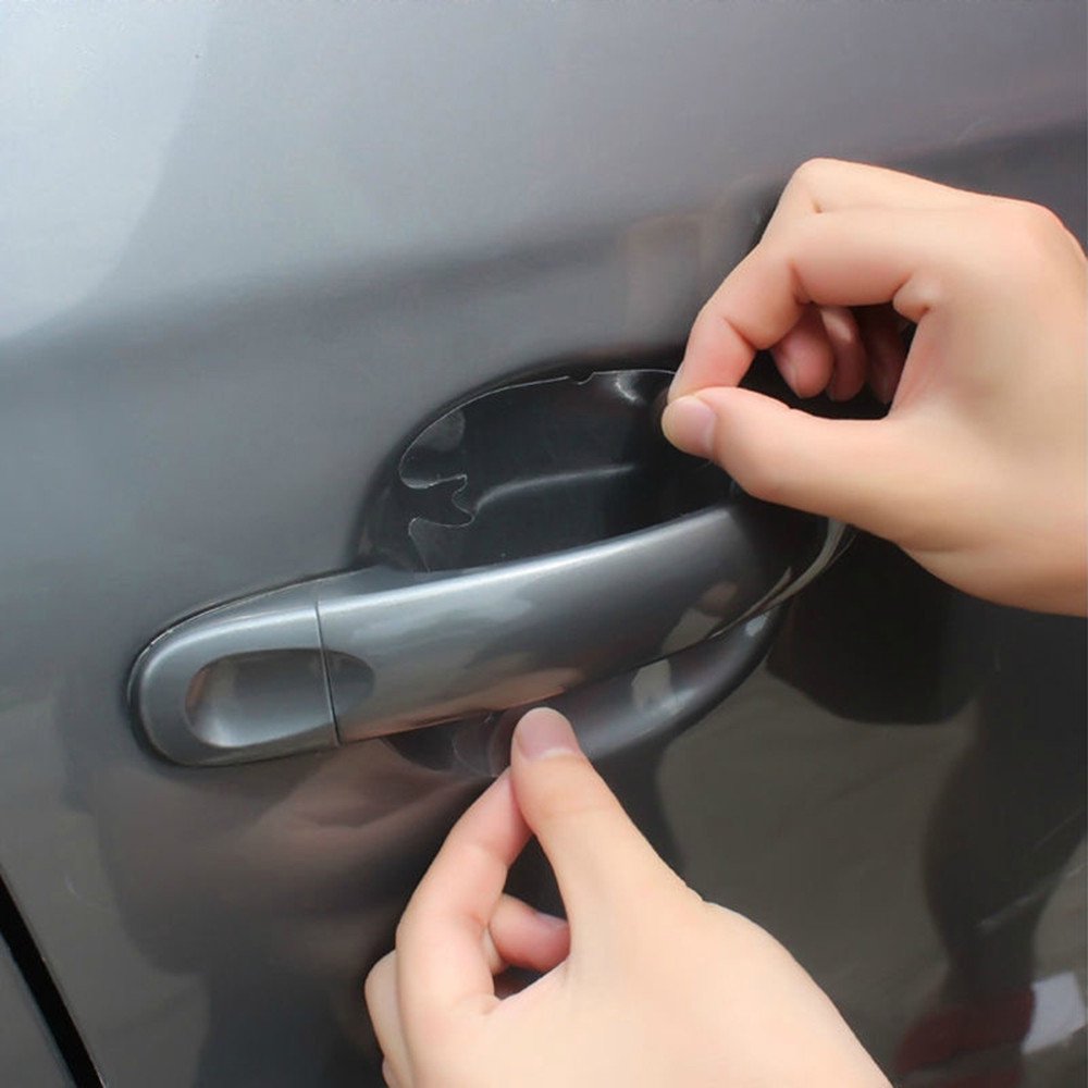 DZT1968 8pcs Invisible Clear Car Door Handle Protector Film Scratch