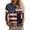 Dark Blue, variant on JFGHDG T Shirt Simple Graphic Independence Tee Unisex Us Flag Celebration Tee Historic 4th Of July Birthday Tee Simple July 4th Commemorative Tee Blue L