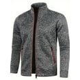 thumbnail image 2 of Beautiful Giant Men's Full-Zip Cardigan Sweater Coat Soft Warm Mid-Stretch Design for Fall Winter Sizes S-3XL, 2 of 6