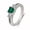 Green, variant on Geometric Copper Ring with Mosaic Electroplating Finish in Green Pink Blue White Polished Fashion Jewelry for Women