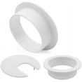 thumbnail image 3 of LAICAIW 2" White Desk Grommet, Plastic Wire Organizers, Computer Cable Hole Cover Plug Cap Insert(5 Pack), 3 of 7