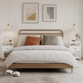 thumbnail image 3 of White Nightstand, Tall Nightstand with Drawer, 3 of 14