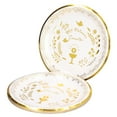 thumbnail image 4 of Disposable Food Plates,  Cut Proof Microwave Safe Paper Plate Romantic  For Party For Picnic, 4 of 8