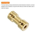 thumbnail image 4 of 5 Pack 3mm to 5mm Brass Shaft Coupling Joint Connector with Screws and Hex Wrench Flexible Motor Shaft Coupler, 4 of 6