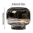 thumbnail image 3 of Virelaxpo Hand Blown Glass Vase and Candle Holder, Modern Minimalist Decor for Tabletop, Multi Functional Home Accent for Flowers and Candles, Versatile for Living Room Size 6.3x6.3x5.5 Inches, 3 of 6