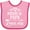 Pink and Fuchsia, variant on Inktastic Mimi and Papa Love Me for Grandchild Boys or Girls Baby Bib