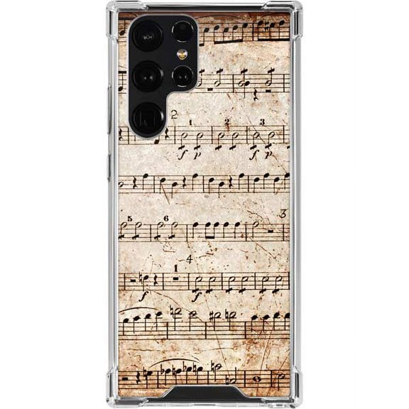 Skinit Music Antique Notes Galaxy S22 Ultra Clear Case