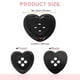 thumbnail image 2 of Uxcell 40 piezas de botones de resina en forma de corazón, 23 mm 5/8" botones de 4 agujeros para ropa, prendas de punto, manualidades y decoración, negro, 2 of 7