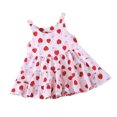 thumbnail image 5 of Vestido estampado para niña, sin mangas, cuello redondo, cómodo, transpirable, lindo vestido para niños para fiesta de cumpleaños, 5 of 5