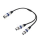 thumbnail image 1 of 1.5ft/0.5m Xlr A Dual Femenino Y Divisor Cable Micrófono () Azul, 1 of 7