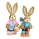 thumbnail image 5 of Figuras de paja de conejo de Pascua Zulema Estatuilla de conejito 35 cm de alto, 5 of 8