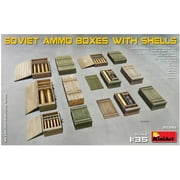 MiniArt Soviet Ammo Boxes w/ Shells 1/35 Scale Plastic Model Kit