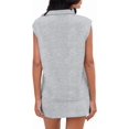 thumbnail image 4 of Sleeveless Women 2 Piece Sets Half Zipper Lapel Tops and Mini Skirt Tennis Sweatsuits, 4 of 6