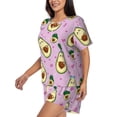 thumbnail image 2 of Lsque Different Avocados Women's Short-Sleeved Pajama Set - 2 Piece Soft and Lightweight Sleepwear Set-Small, 2 of 9