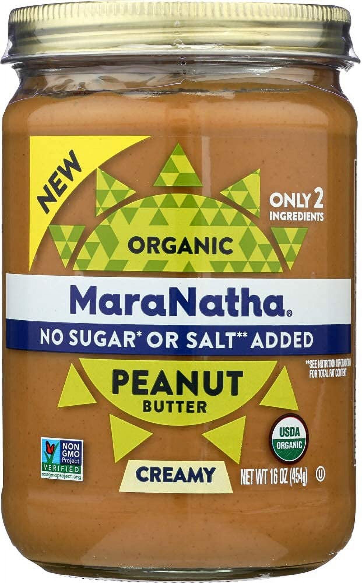 MaraNatha Organic Peanut Butter Creamy 16 oz Pack of 3