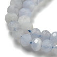 thumbnail image 3 of 20 Strand Faceted Rondelle Natural Blue Lace Agate Beads Strands 4x3mm Hole: 1mm 129pcs/strand 15.55''(39.5cm), 3 of 5
