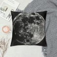 thumbnail image 2 of Qinduosi  Full Moon with Stars Decorative Throw Waist Pillow Case Cushion Cover Grey Golden Pillowcase  White, 2 of 5