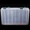 thumbnail image 4 of Lixada 27*18*4.7CM Double Sided High Strength Transparent Visible Plastic Fishing Lure Box 14 Compartments with Drain Hole Fishing Tackle, 4 of 5