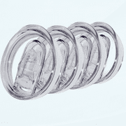 4 Pack 12oz Wine Tumbler Replacement Lids, Spill Proof Silicone Covers