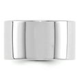 thumbnail image 6 of 14K White Gold 12mm Light Weight Flat Band Ring Size 9.5, 6 of 7