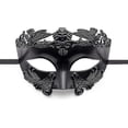 thumbnail image 1 of Máscara de Mascarada Negra para Hombres - Mitología Griega Romana Máscara Ventiana Halloween Cosplay Carnaval, 1 of 4