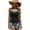 C-Green270, variant on DHFJKG Floral Tankini Swimsuits For Women Two Piece Bathing Suit Ribbed Scoop Neck Spaghetti Strap Top Shorts Bottom Comfort Beachwear