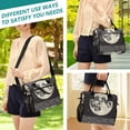 thumbnail image 5 of FORMRS Insulated Lunch Bag Unisex Large Capacity with Shoulder Strap, Beige Moon, 5 of 6