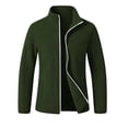 thumbnail image 7 of thefmos Women's Full Zip Long Sleeve Fleece Jacket with Pockets Solid Color Casual Outerwear Fashion Fall Winter Outfit, Army Green S, 7 of 7