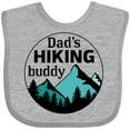 thumbnail image 3 of Inktastic Dad's Hiking Buddy with Mountains and Trees Boys or Girls Baby Bib, 3 of 4