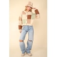 thumbnail image 4 of VERY J Color Block Button Down Textured Sweater Cardigan Size S, 4 of 5
