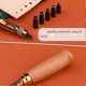 thumbnail image 3 of Belt Hole Punch,Interchangeable Punch, Suitable for Leather,Paper,Belt Hole Punch, Wooden Handle Binding Tool, 3 of 5