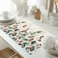thumbnail image 5 of Fall Thanksgiving Placemats Set of 12 Blue Green Plants Eucalyptus Leaves Heat Insulated Linen Place Mats, Washable Stain-Proof Table Mats for Dining Tables Holiday Decor 13x19inch, 5 of 9