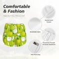 thumbnail image 4 of Daiia Green Apple Pattern Women's 2 in 1 Running Shorts - Lightweight Athletic Workout Gym Yoga Shorts Liner with Phone Pockets-Large, 4 of 7
