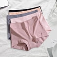 thumbnail image 2 of Kripyery Women Panties Graphene Crotch Stretchy High Waist Tummy Tightening Solid Color Anti Exposure Briefs for Daily Wear, 2 of 8