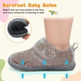 thumbnail image 5 of JOINFREE Baby First Walk Shoes Boys Girls Infant Crib Shoe Toddler Barefoot Shoes, 5 of 7