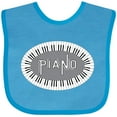 thumbnail image 3 of Inktastic Piano Keys Oval Boys or Girls Baby Bib, 3 of 4