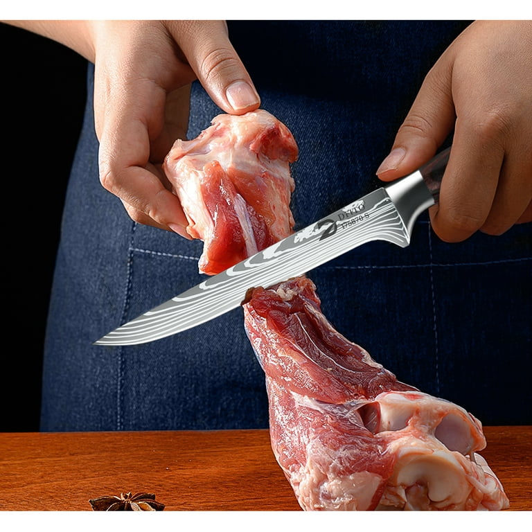  FULLHI Stainless Steel 14pcs Japanese Knife Set, 9pcs Kitchen Knife  Set with Knife Sheath and Knife Bag: Home & Kitchen